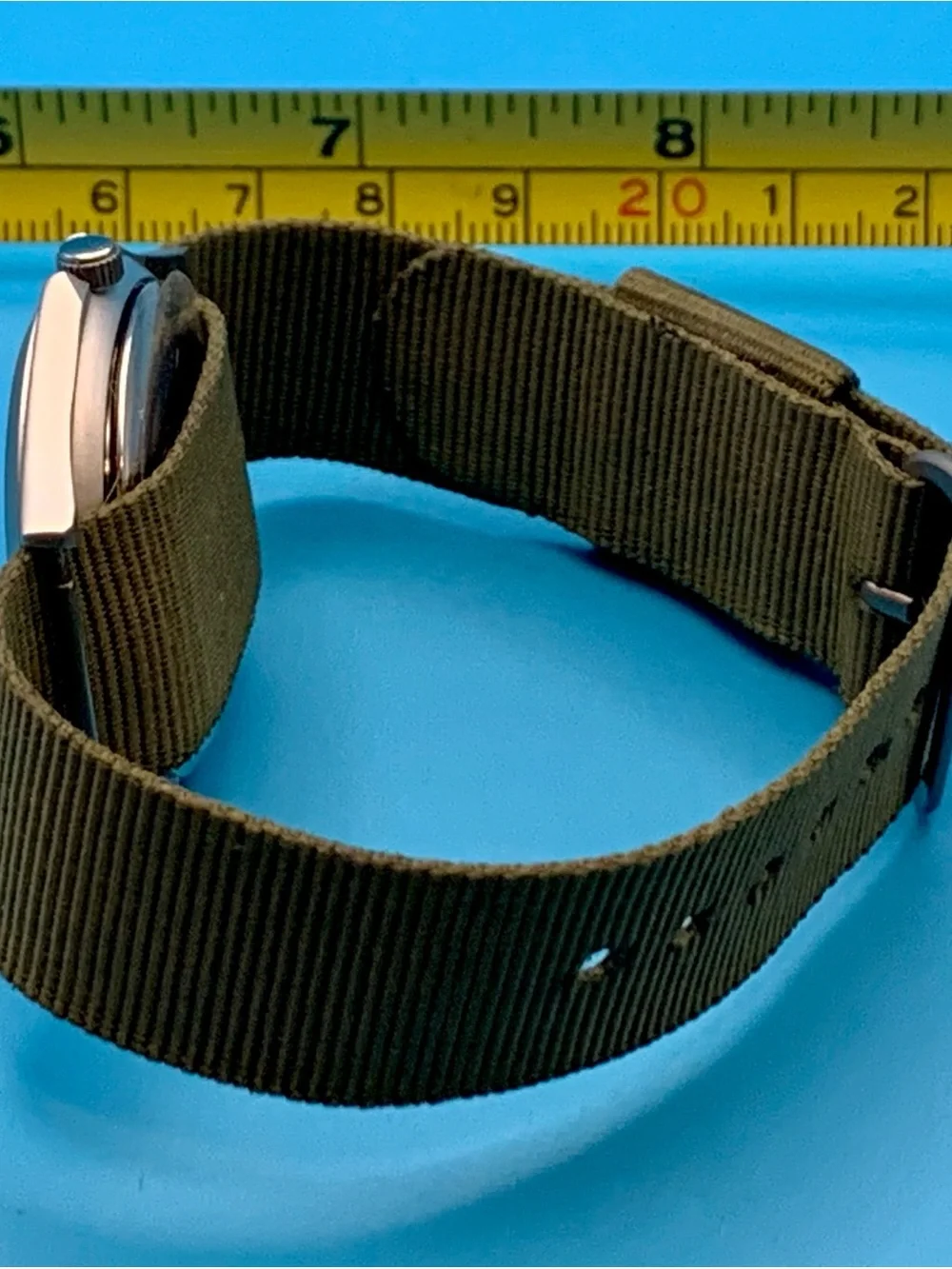 Men’s Military Field Quartz Wristwatch Nylon Strap Working New Battery